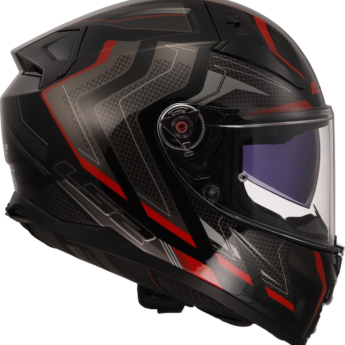 LS2 FF811 Vector II Alizer Zwart/Rood Integraalhelm ECE 22.06 – foto 3