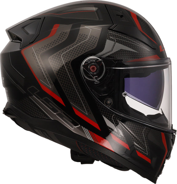 LS2 FF811 Vector II Alizer Zwart/Rood Integraalhelm ECE 22.06 – foto 3