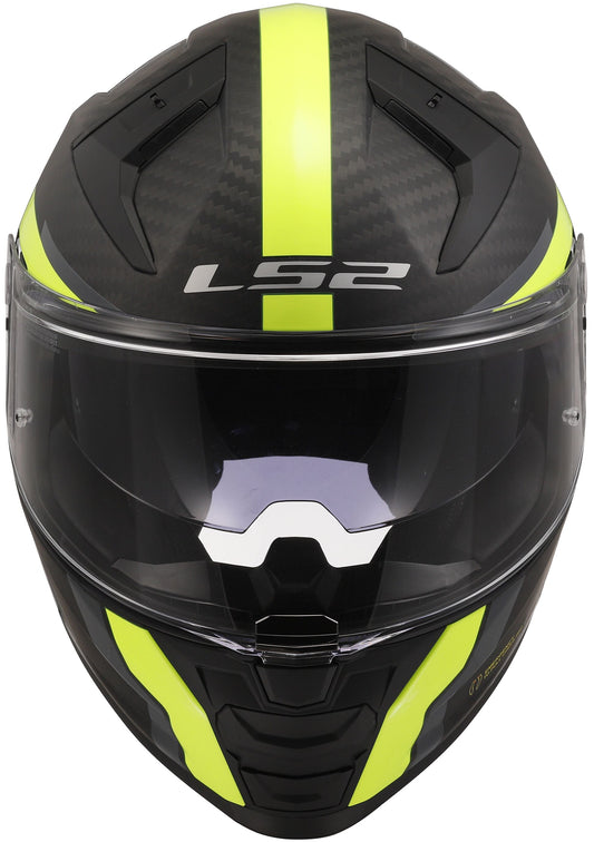 LS2 FF811 Vector II Carbon Grid Zwart/Neongeel Mat Integraalhelm ECE 22.06 – foto 2