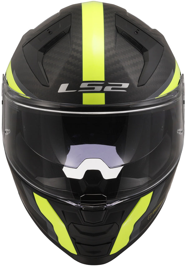 LS2 FF811 Vector II Carbon Grid Schwarz/Neongelb Matt Integralhelm ECE 22.06