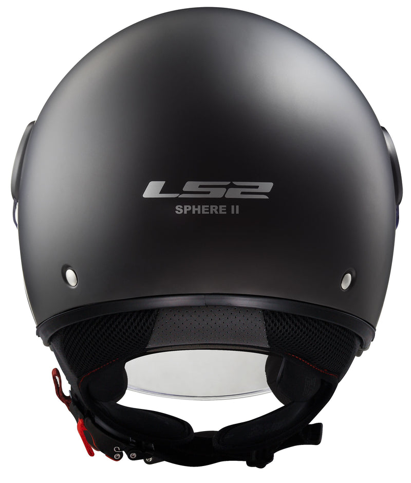 LS2 OF558 Sphere II Solid Zwart Mat Jethelm ECE 22.06 – foto 3