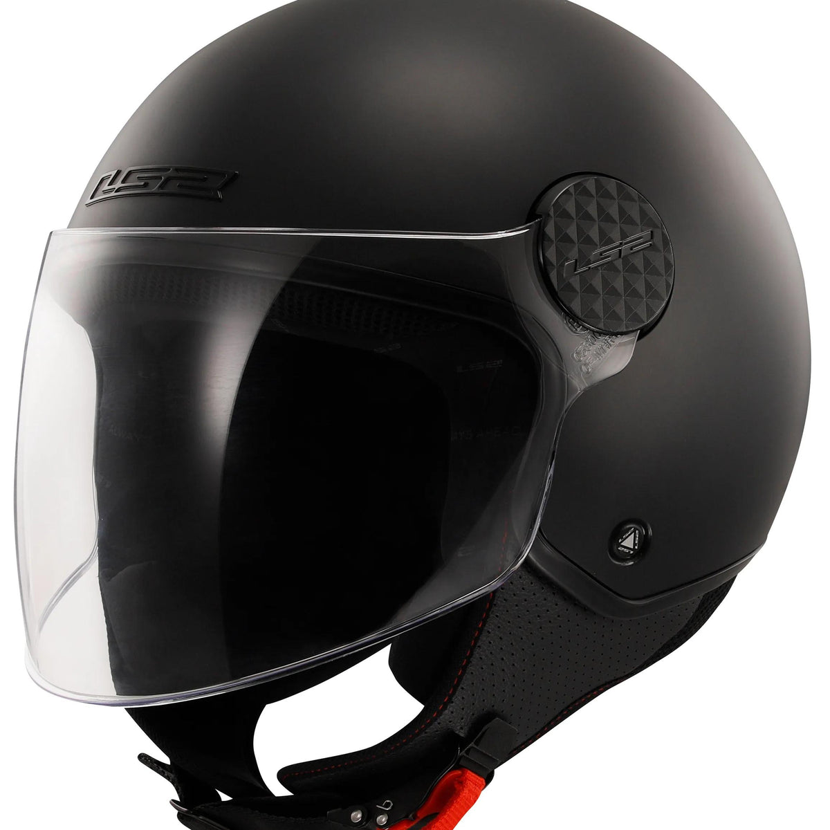LS2 OF558 Sphere Lux II Solid Zwart Jethelm ECE 22.06