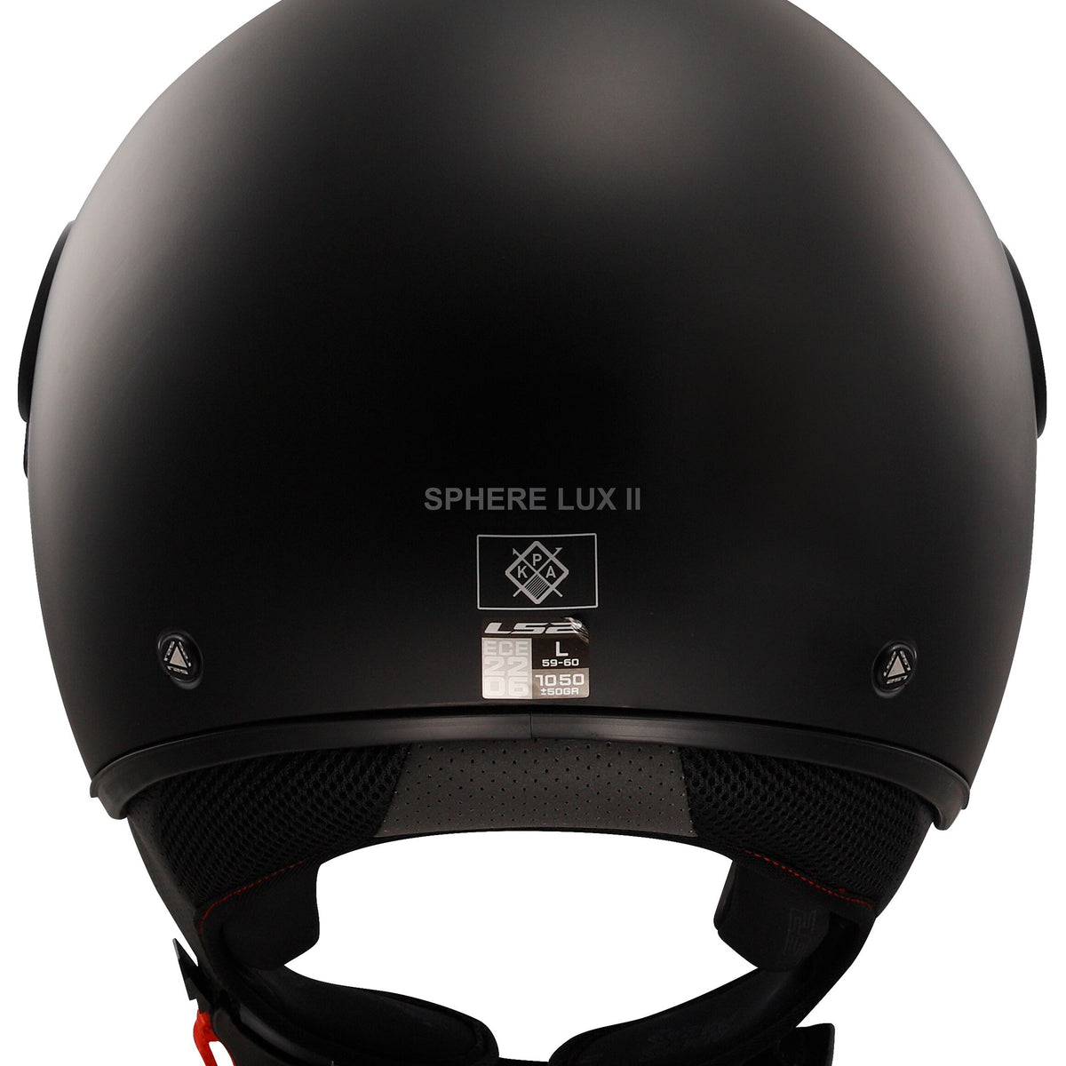 LS2 OF558 Sphere Lux II Solid Zwart Mat Jethelm ECE 22.06 – foto 3