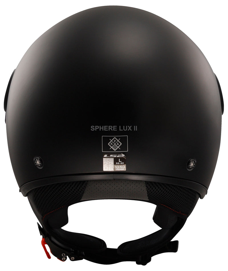 LS2 OF558 Sphere Lux II Solid Zwart Mat Jethelm ECE 22.06 – foto 3
