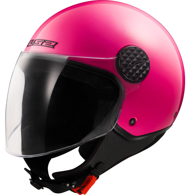LS2 OF558 Sphere Lux II Solid Pink Jethelm ECE 22.06