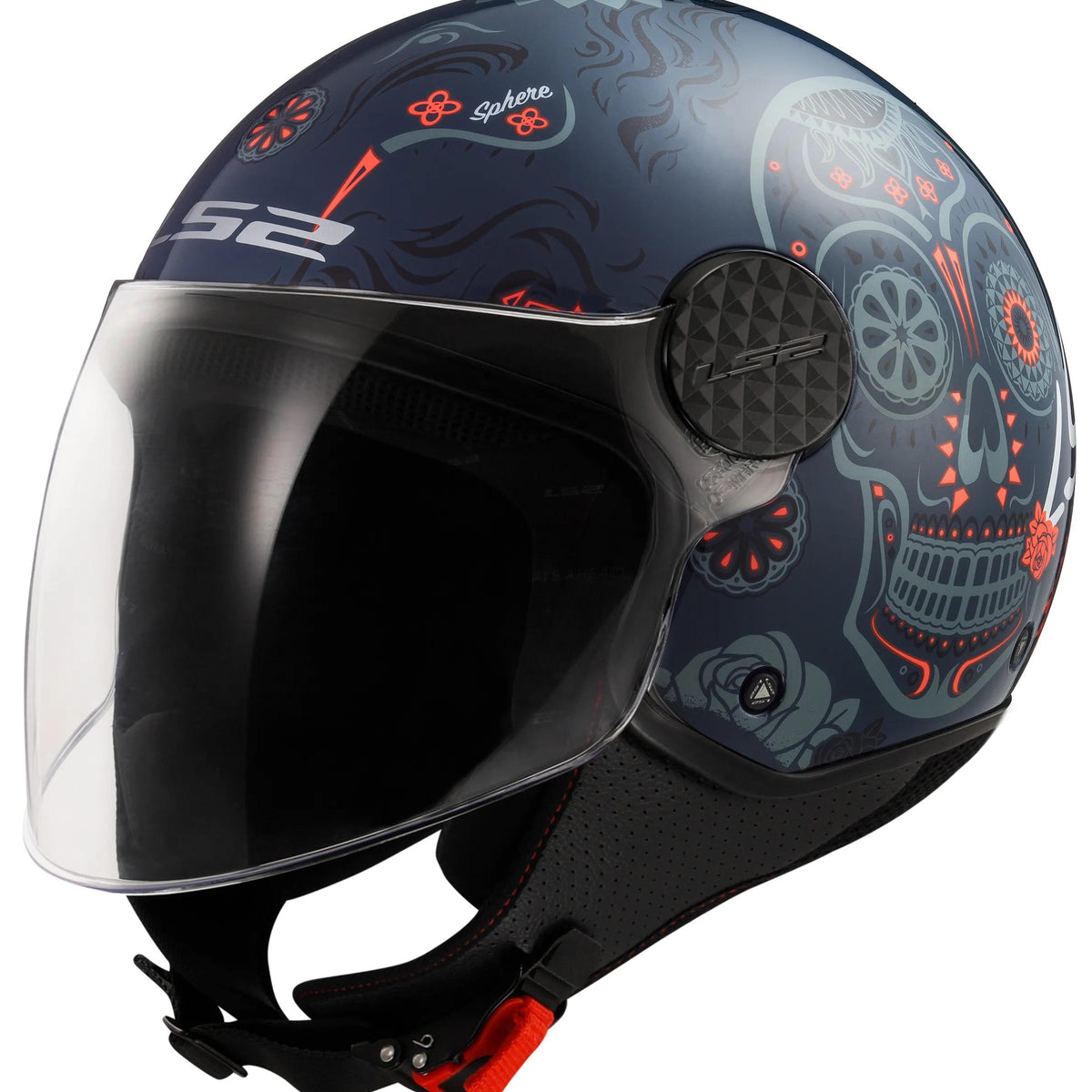 LS2 OF558 Sphere Lux II Maxca Oranje Jethelm ECE 22.06