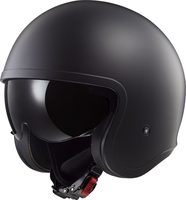 LS2 OF599 Spitfire II Solid Matt Black Jethelm ECE 22.06