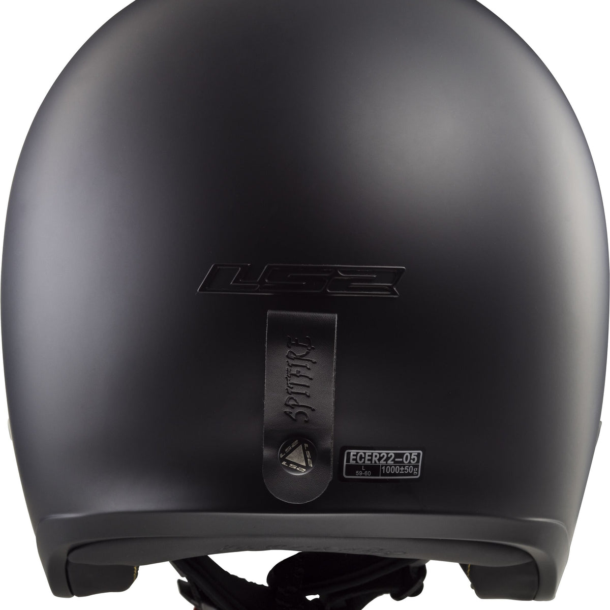 LS2 OF599 Spitfire II Solid Zwart Mat Jethelm ECE 22.06 – foto 4
