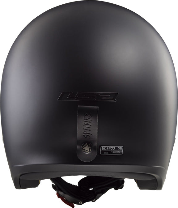 LS2 OF599 Spitfire II Solid Zwart Mat Jethelm ECE 22.06 – foto 4