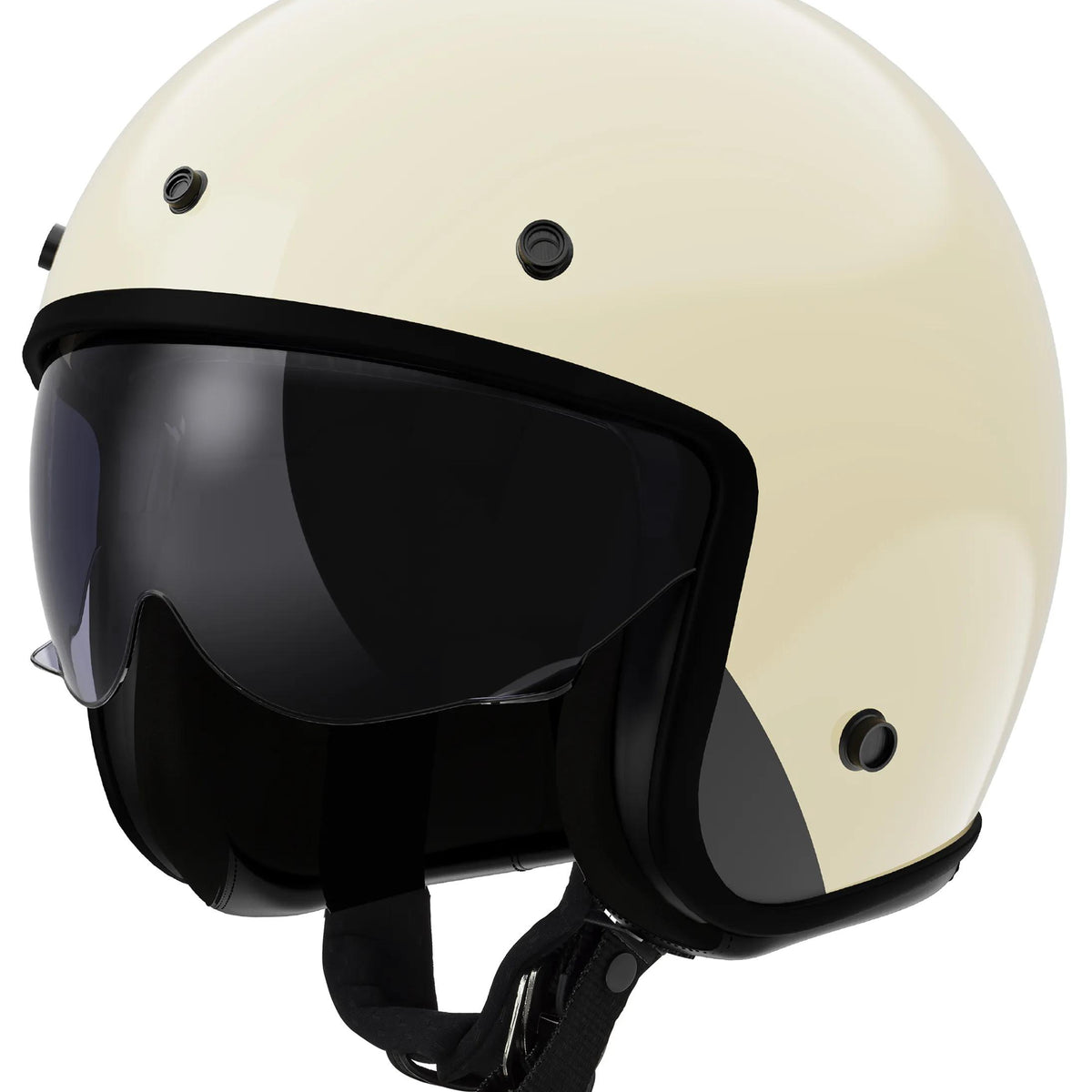 LS2 OF601 Bob II Solid Cream Jethelm ECE 22.06