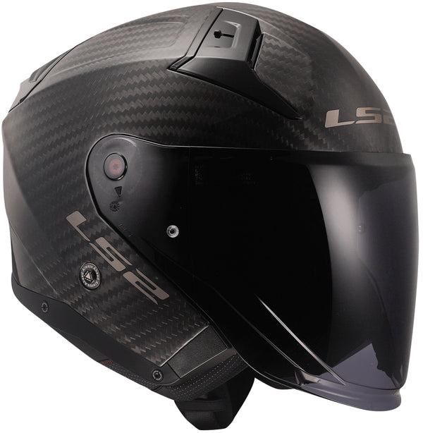 LS2 OF603 Infinity II Carbon Solid Matt Carbon Jethelm ECE 22.06