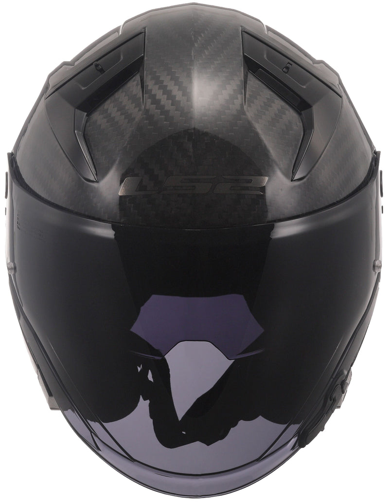 LS2 OF603 Infinity II Carbon Solid Mat Carbon Jethelm ECE 22.06 – foto 3