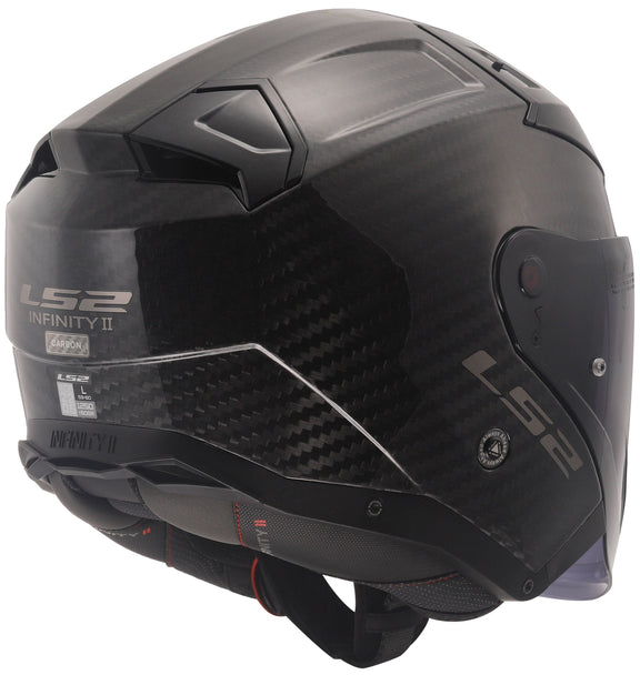 LS2 OF603 Infinity II Carbon Solid Mat Carbon Jethelm ECE 22.06 – foto 7