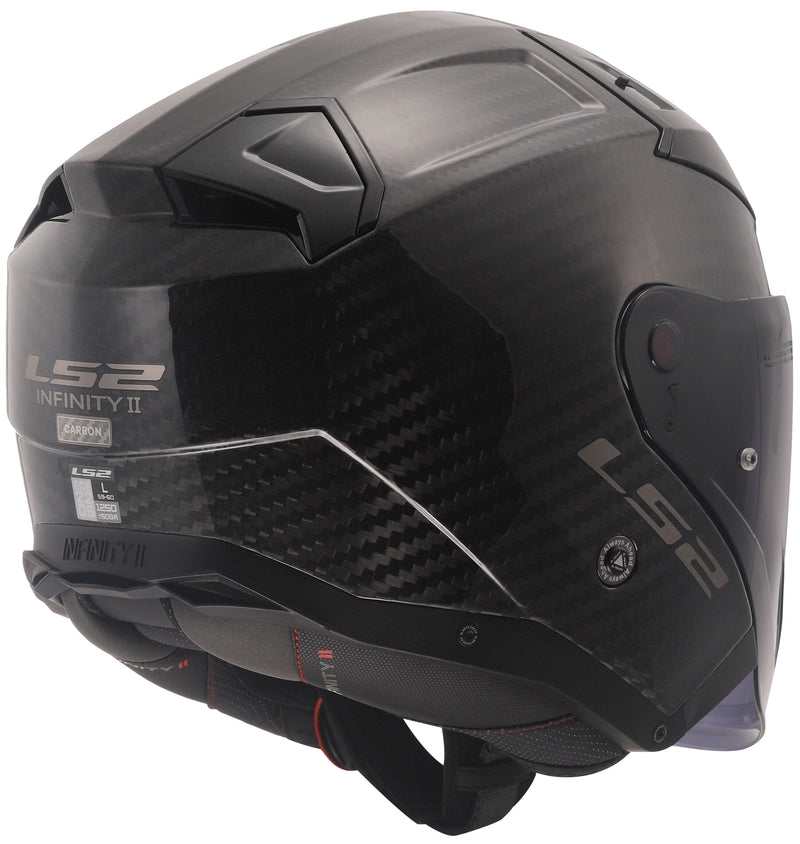 LS2 OF603 Infinity II Carbon Solid Mat Carbon Jethelm ECE 22.06 – foto 7
