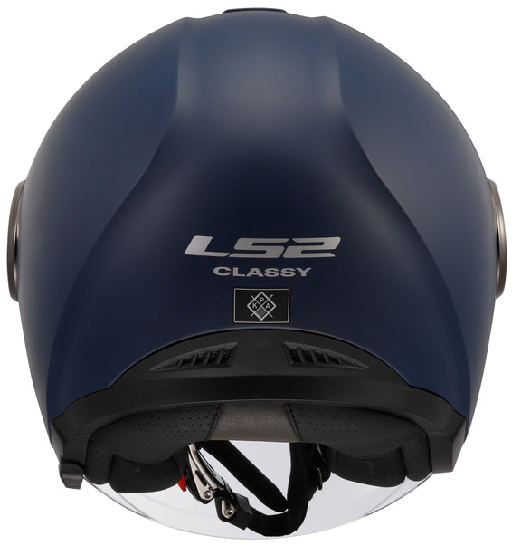 LS2 OF620 Classy Solid Blauw Mat Jethelm ECE 22.06 – foto 3
