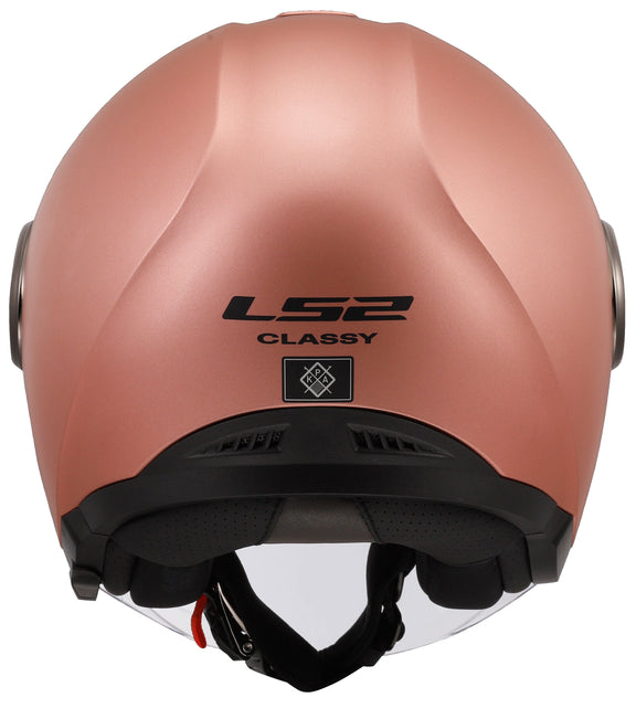 LS2 OF620 Classy Solid Mat Roze Jethelm ECE 22.06 – foto 3