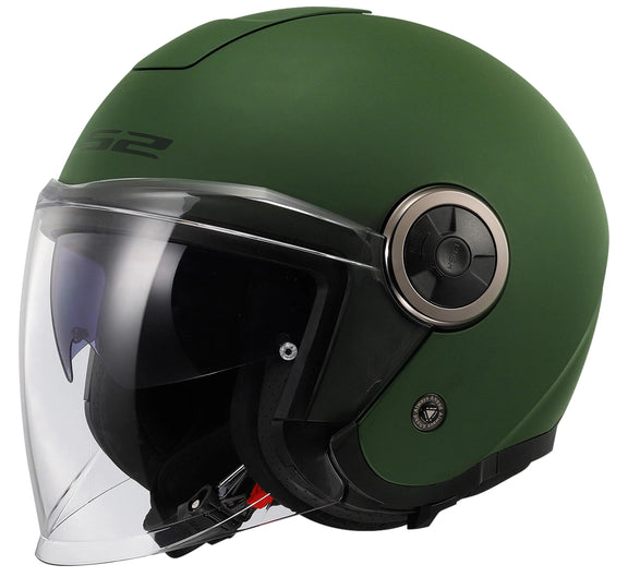 LS2 OF620 Classy Solid Groen Jethelm ECE 22.06