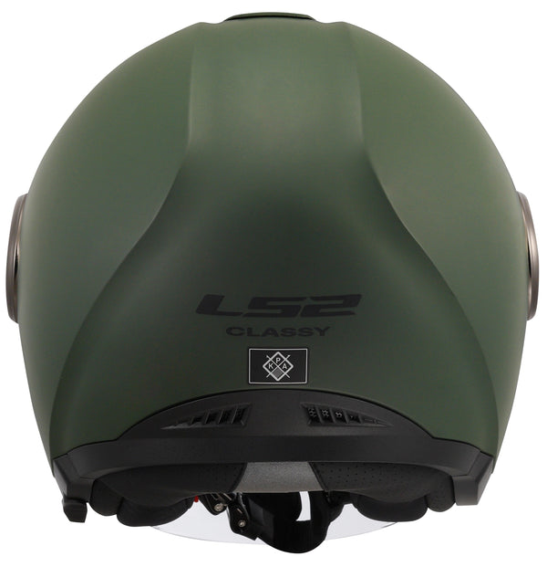 LS2 OF620 Classy Solid Mat Groen Jethelm ECE 22.06