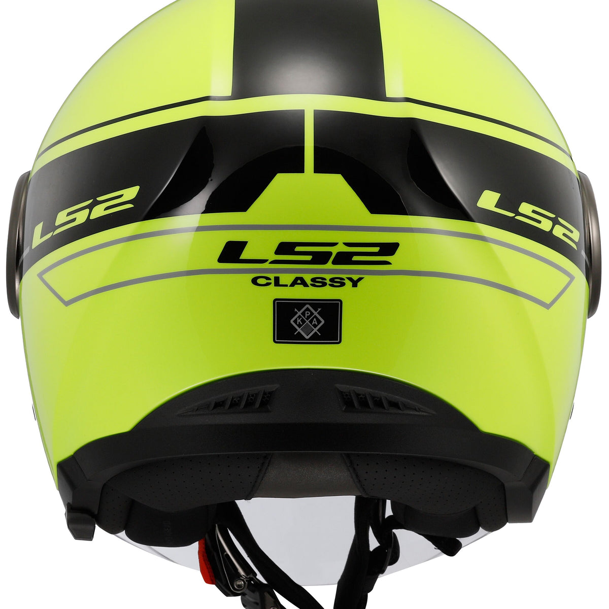 LS2 OF620 Classy Classic Zwart/Neongeel Jethelm ECE 22.06 – foto 3