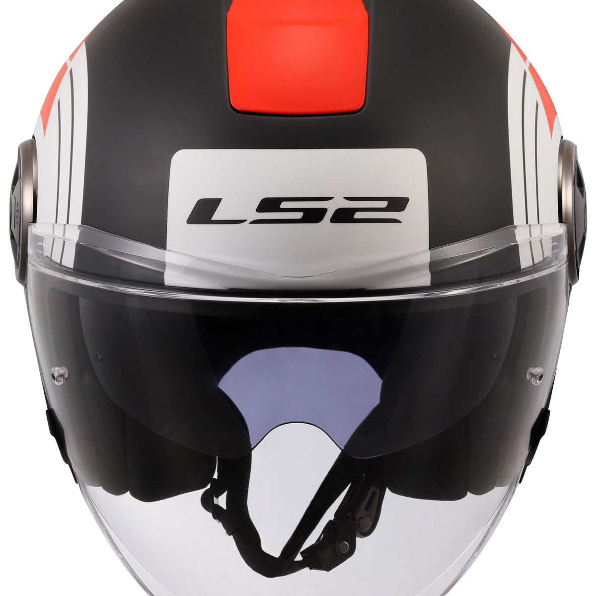 LS2 OF620 Classy Disko Zwart/Rood/Wit Mat Jethelm ECE 22.06 – foto 2