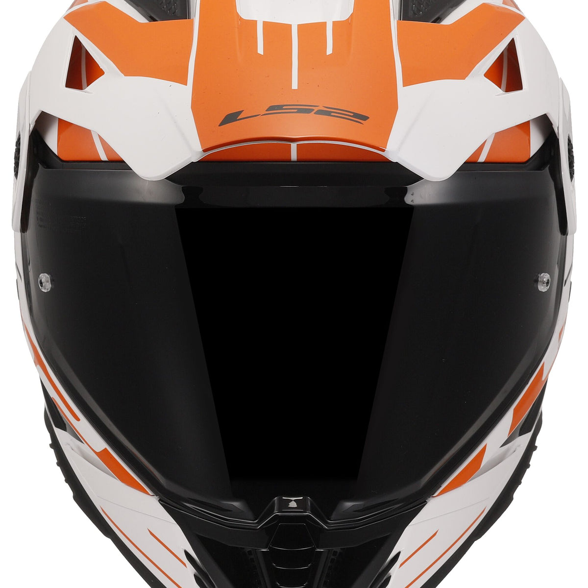 LS2 MX702 Pioneer II Namib Wit/Oranje Adventurehelm ECE 22.06