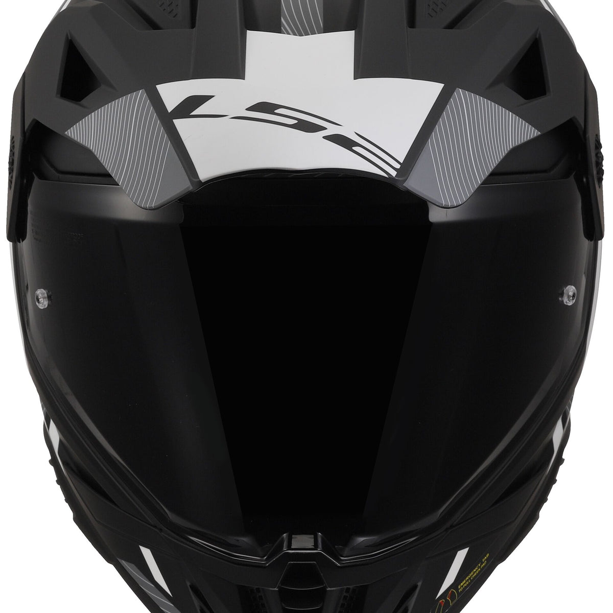 LS2 MX702 Pioneer II Hill Zwart/Wit Mat Adventurehelm ECE 22.06