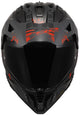 LS2 MX702 Pioneer II Crazy Zwart/Rood Adventurehelm ECE 22.06