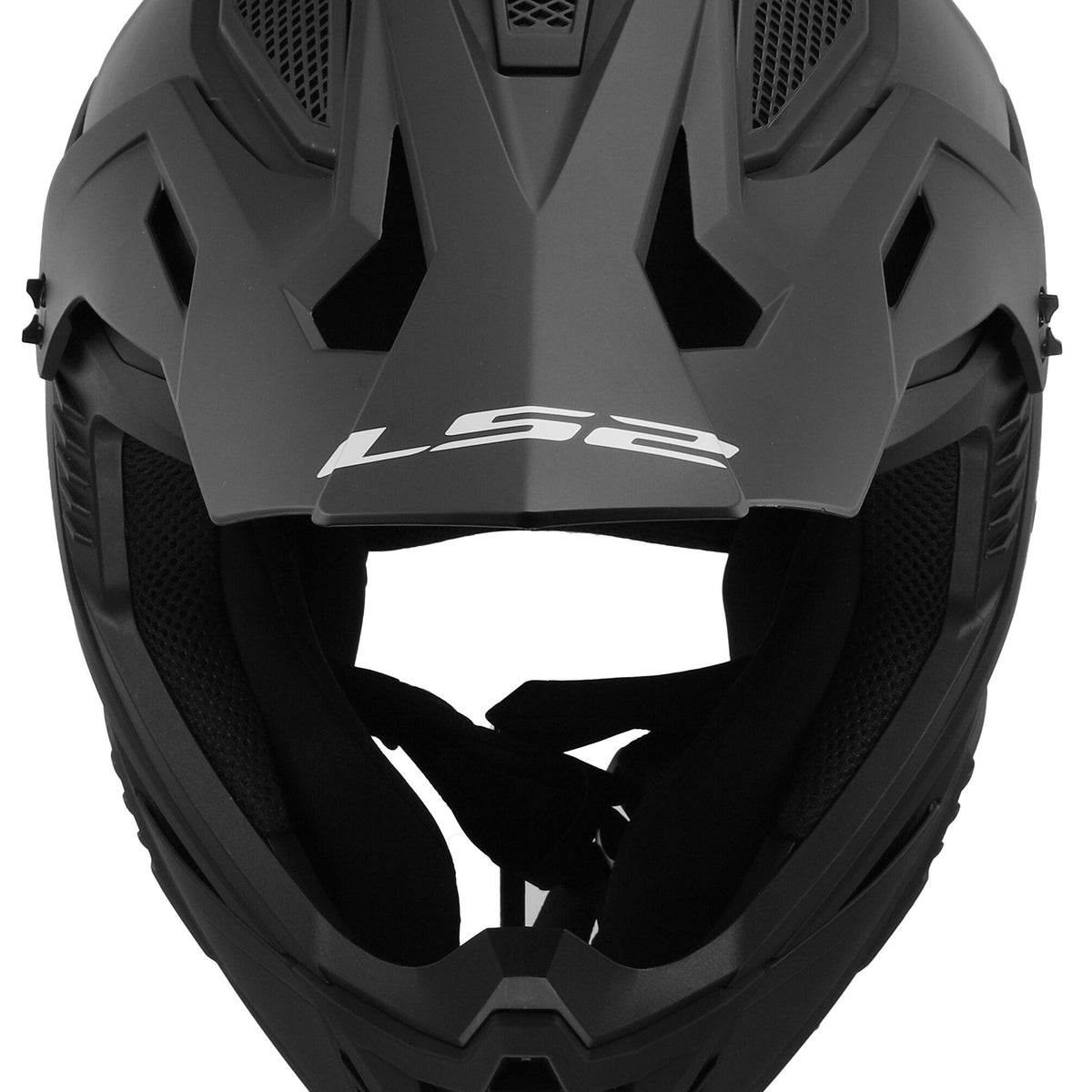 LS2 MX708 Fast II Solid Zwart Mat Crosshelm ECE 22.06