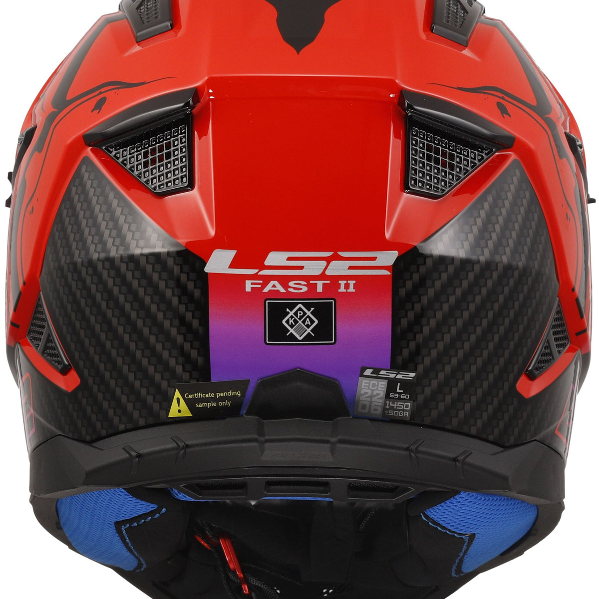 LS2 MX708 Fast II Wash Zwart/Rood/Kleurrijk Crosshelm ECE 22.06 – foto 2