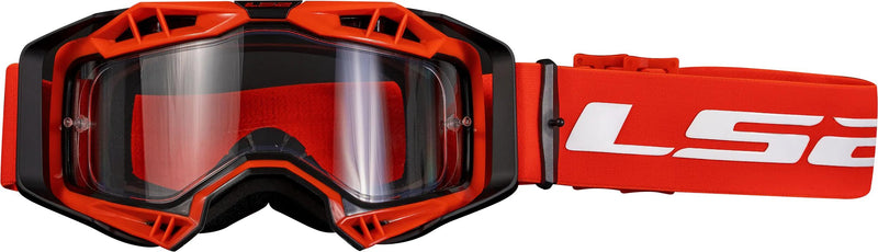 LS2 Aura Enduro Zwart/Rood Crossbril