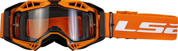 LS2 Aura Enduro Black/Orange Goggles