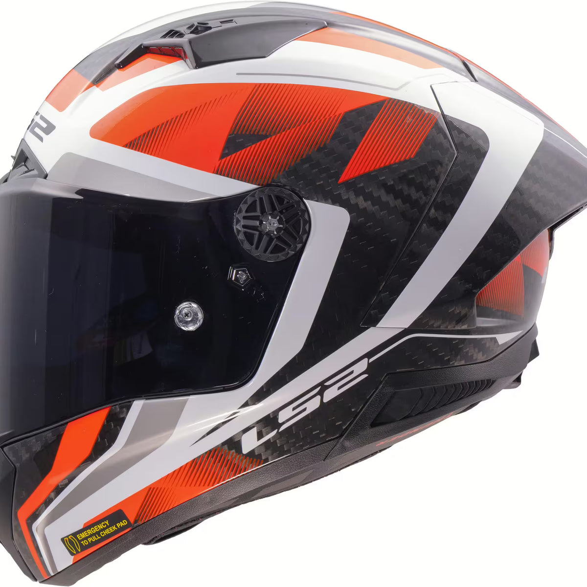 LS2 FF805 Thunder Carbon GP Raute Rood