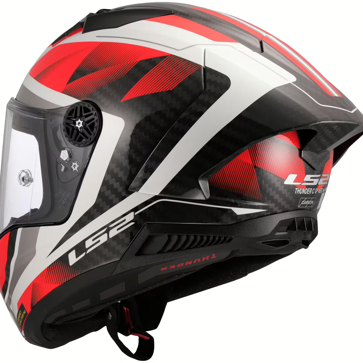 LS2 FF805 Thunder Carbon GP Raute Rood