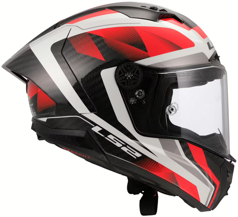 LS2 FF805 Thunder Carbon GP Raute Rood