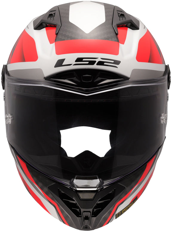 LS2 FF805 Thunder Carbon GP Raute Wit/Rood Integraalhelm ECE 22.06 – foto 4