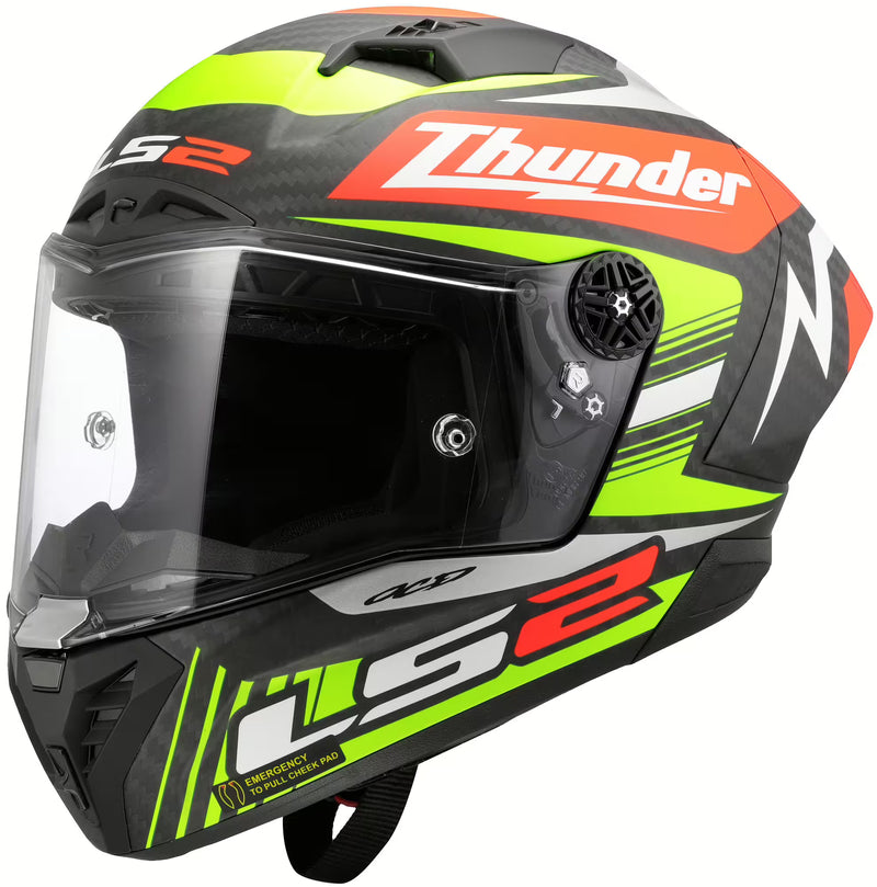 LS2 FF805 Thunder GP Aero Replica Black – Carbon Racing Helmet