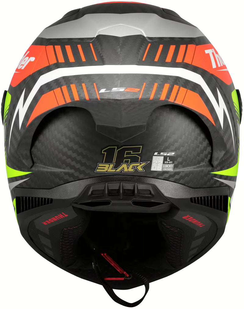LS2 FF805 Thunder GP Aero Replica Black – Carbon Racing Helmet