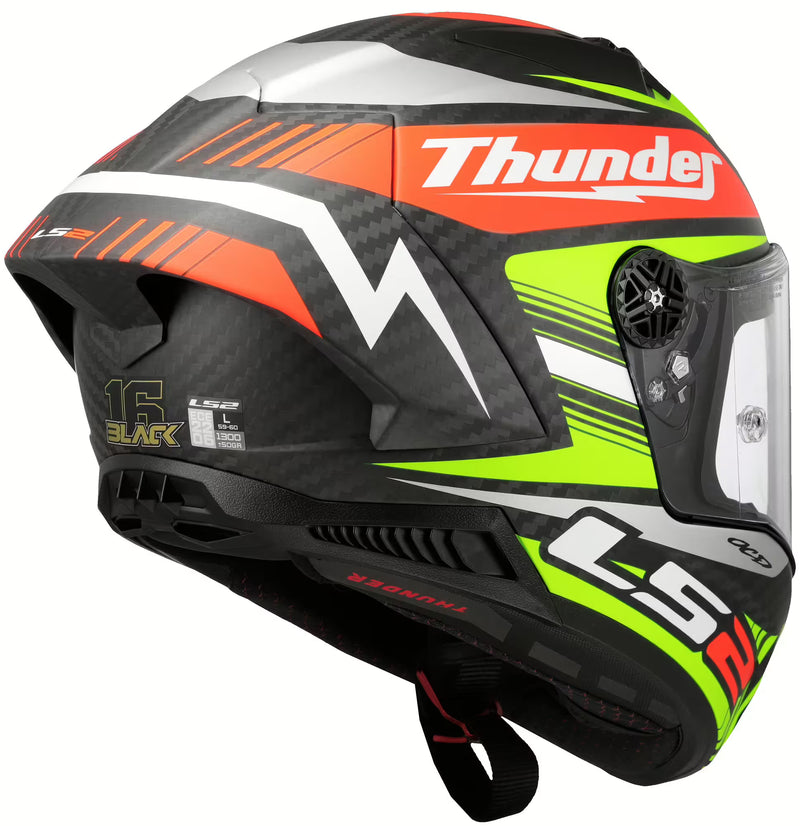 LS2 FF805 Thunder GP Aero Replica Black – Carbon Racing Helmet