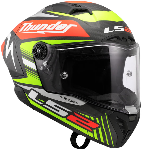 LS2 FF805 Thunder Carbon GP Aero Replica Black Zwart/Rood/Geel Integraalhelm ECE 22.06
