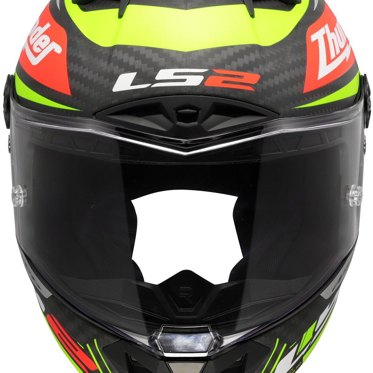 LS2 FF805 Thunder Carbon GP Aero Replica Black Zwart/Rood/Geel Integraalhelm ECE 22.06 – foto 5