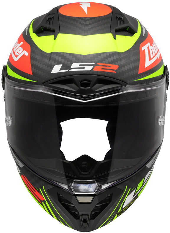 LS2 FF805 Thunder Carbon GP Aero Replica Black Zwart/Rood/Geel Integraalhelm ECE 22.06 – foto 5