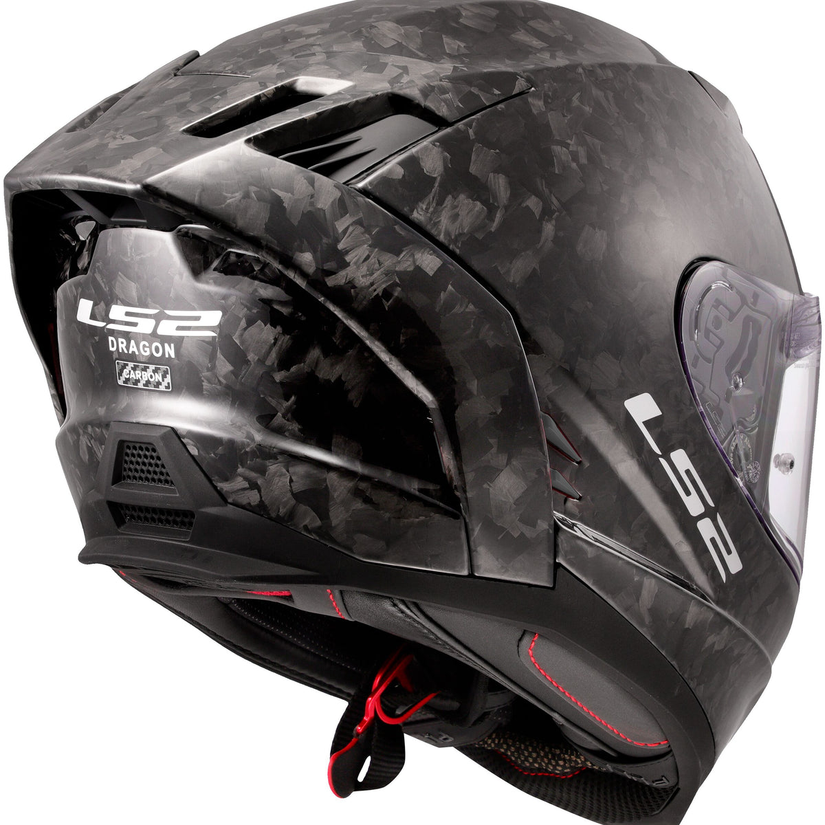 LS2 FF807 Dragon Forged Carbon/Zwartgrijs Integraalhelm ECE 22.06 – foto 3