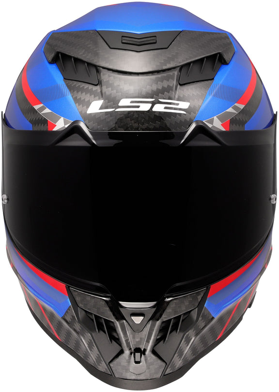 LS2 FF807 Dragon Trax Blauw/Rood Integraalhelm ECE 22.06