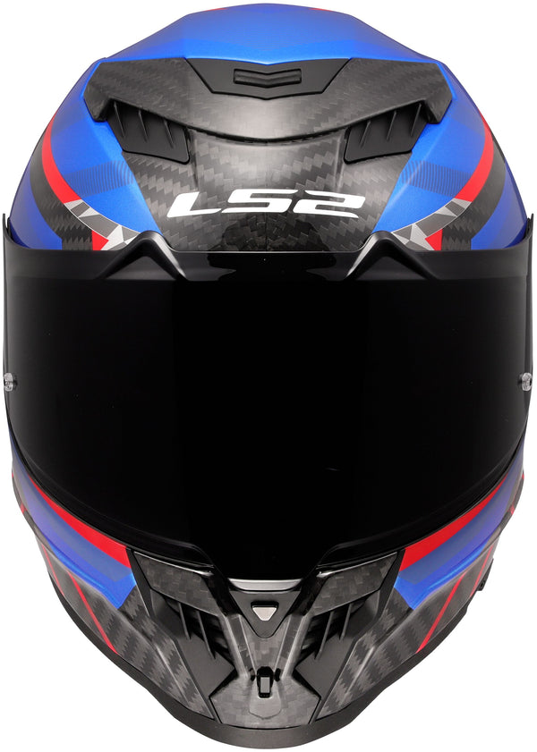 LS2 FF807 Dragon Trax Blau/Rot Integralhelm ECE 22.06