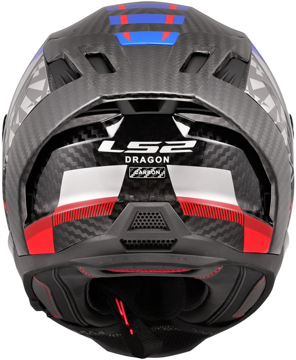 LS2 FF807 Dragon Trax Blauw/Rood Integraalhelm ECE 22.06 – foto 2