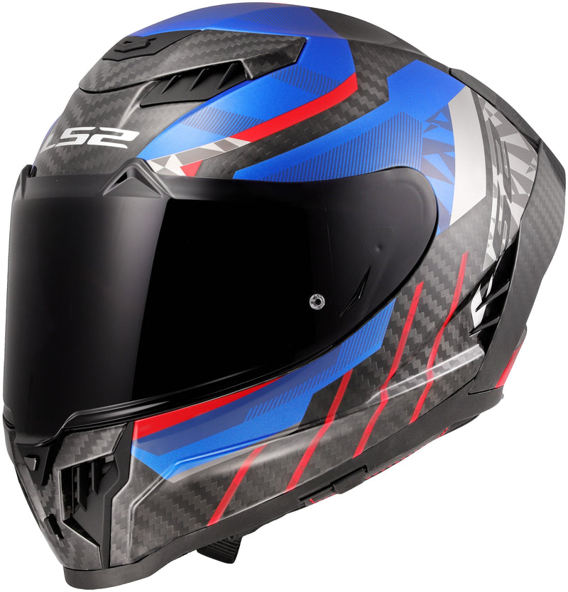 LS2 FF807 Dragon Trax Blauw/Rood Integraalhelm ECE 22.06 – foto 3