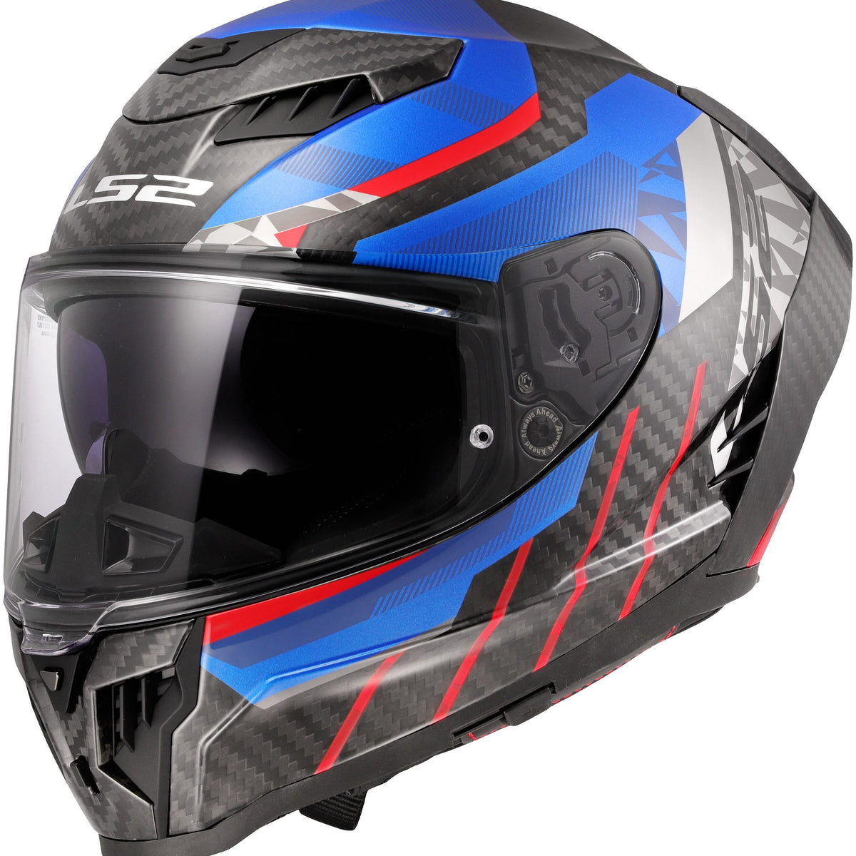 LS2 FF807 Dragon Trax Blauw/Rood Integraalhelm ECE 22.06 – foto 4