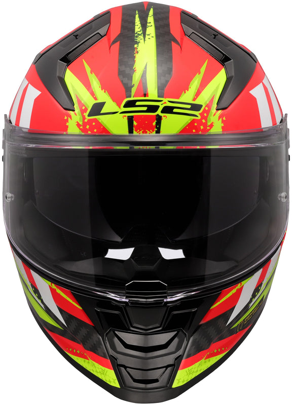 LS2 FF811 Vector II Carbon Tantic Rood/Geel Integraalhelm ECE 22.06 – foto 4