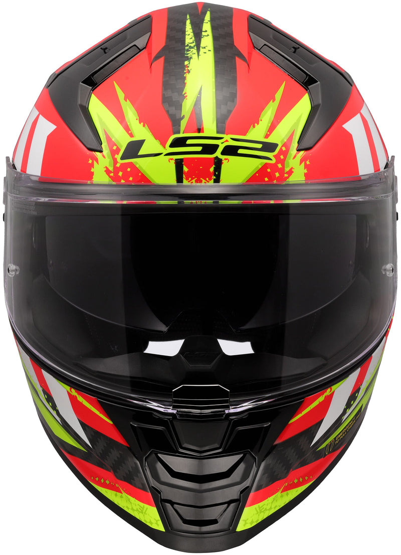 LS2 FF811 Vector II Carbon Tantic Rood/Geel Integraalhelm ECE 22.06 – foto 4