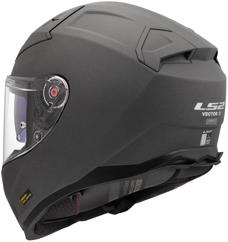 LS2 FF811 Vector II Concrete Grijs Mat Integraalhelm ECE 22.06 – foto 5